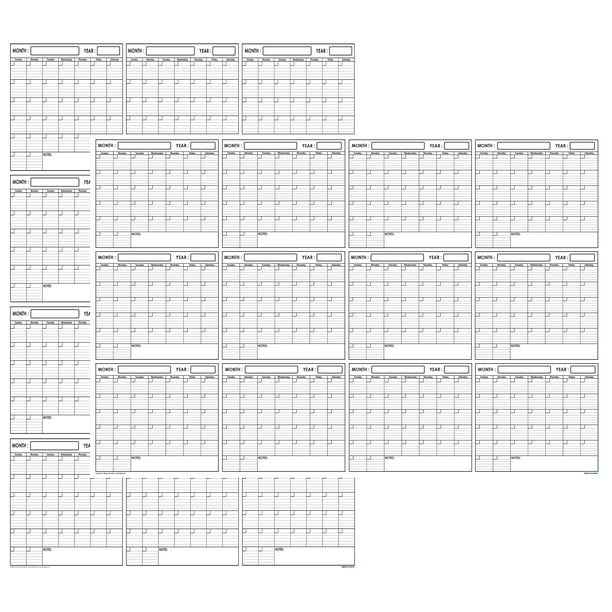 2020 Wall Calendar Large Month to View Planner Easy View Slim Calendar Office